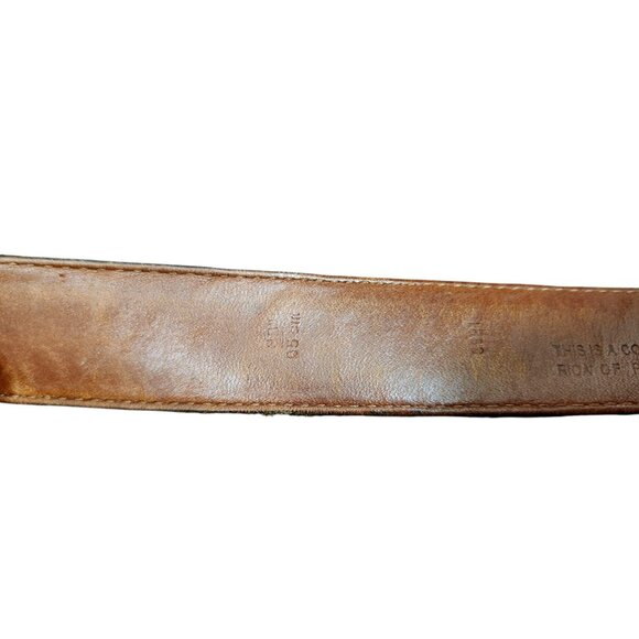 Coach Style # 3921 Shiny Black Leather Belt, Size 38''/ 95 cm - Picture 7 of 12